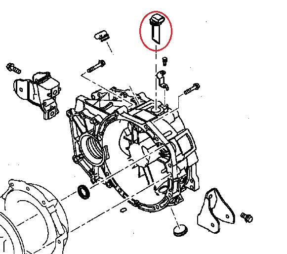 Cover Breather Inlet, 5M/T (Genuine) EVOX