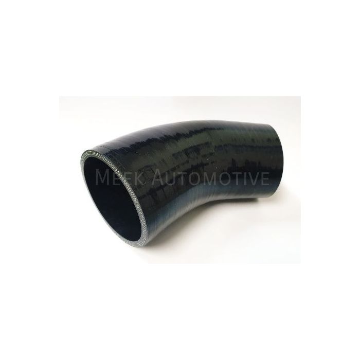 thumbnail image 2 of Raceworks 45° Silicone Elbow Hose – 2.5" / 63mm, Gloss Black, SHE-045-250BK, Universal Fit 2 of 4