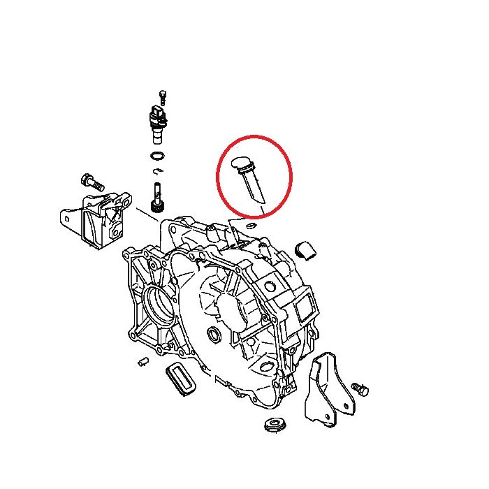 Cover Breather Inlet, 5M/T & 6M/T Case (Genuine) - EVO4-9