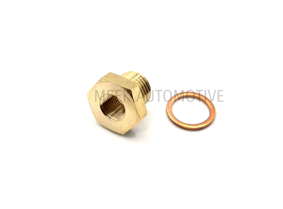 Gauge Adaptor, Oil Temp Sender  1/8" NPT To M14x1.5 (Engine Sump)