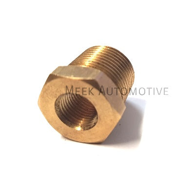 Gauge Adaptor 1/8 (Oil filter housing) Brass - EVO1-9, Galant VR4 4G63T