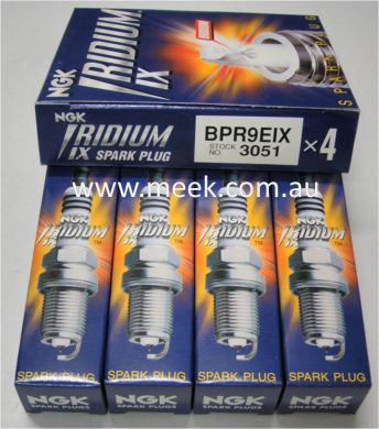 NGK-BPR9EIX (Iridium) 2-Step Colder Spark Plugs (set of 4) - EVO1-8, Galant VR4 4G63T