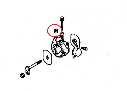 Nut, Self-Locking Top Engine Mount M10 (Genuine) EVO1-3, GSR1.8T