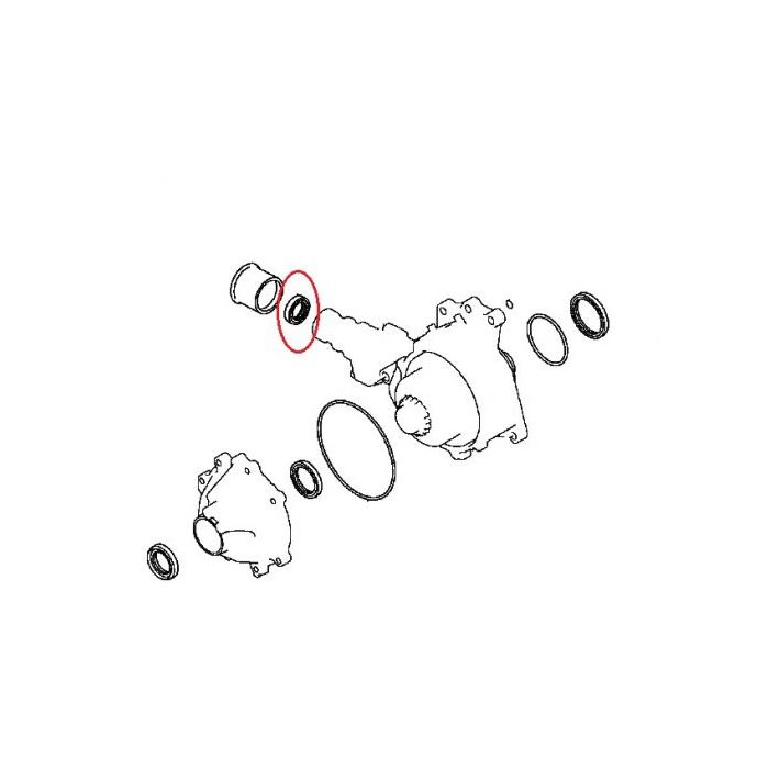 Output seal tailshaft yoke oil leak evo airtrek