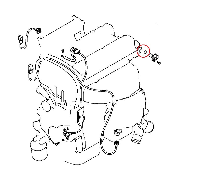 O-Ring, Camshaft Position Sensor (Mivec & non-Mivec)  EVO4-9
