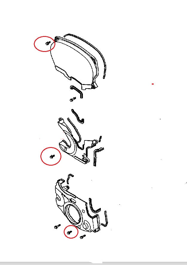 Bolt, Timing Cover 6x18mm (Genuine) EVO4-9