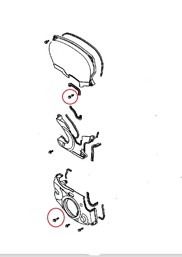 Bolt, Timing Cover 6x28mm (Genuine) EVO4-9