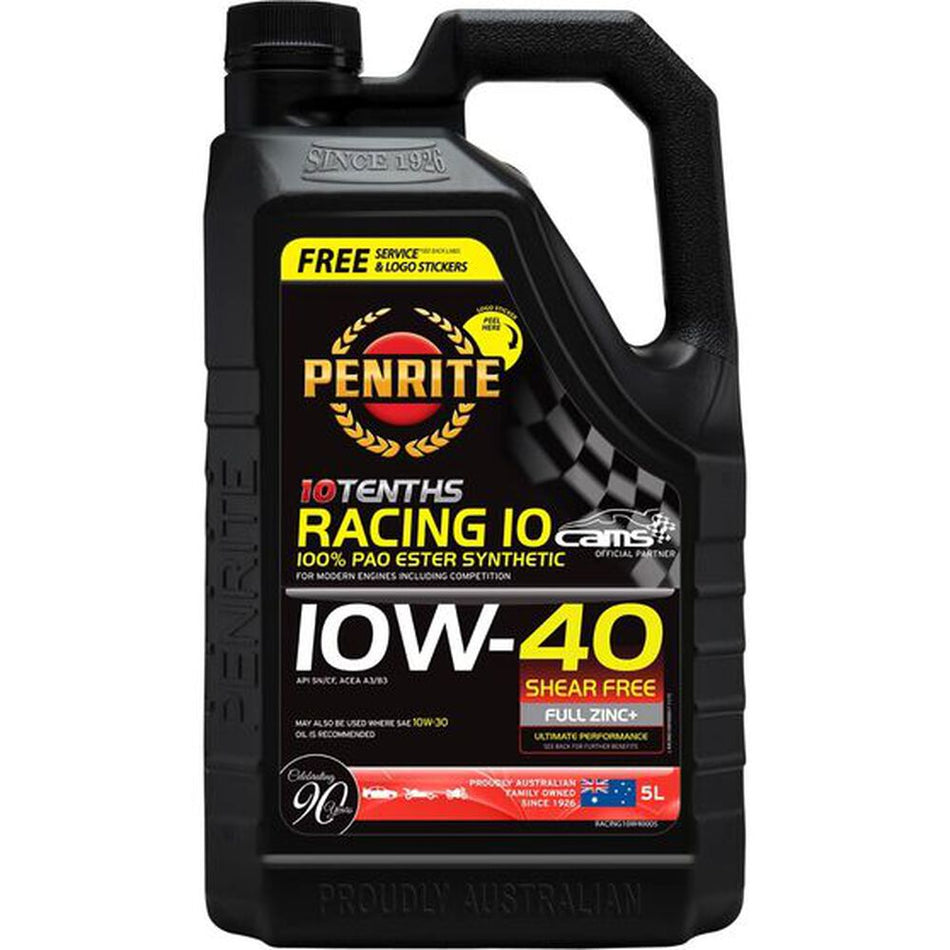 Penrite Racing 10, 10W40 Engine Oil - 5L