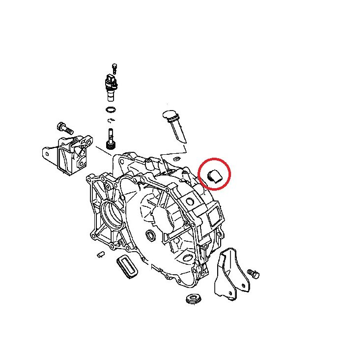 Cover Breather Vent, 5M/T Case (Genuine) - EVO4-9