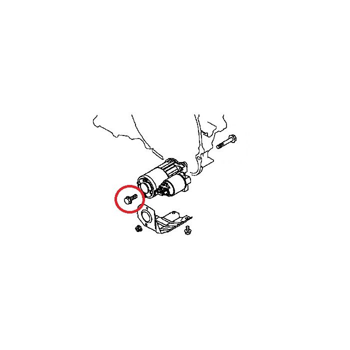 Bolt, Starter Motor Flange 10x30mm (Genuine) EVO4-9
